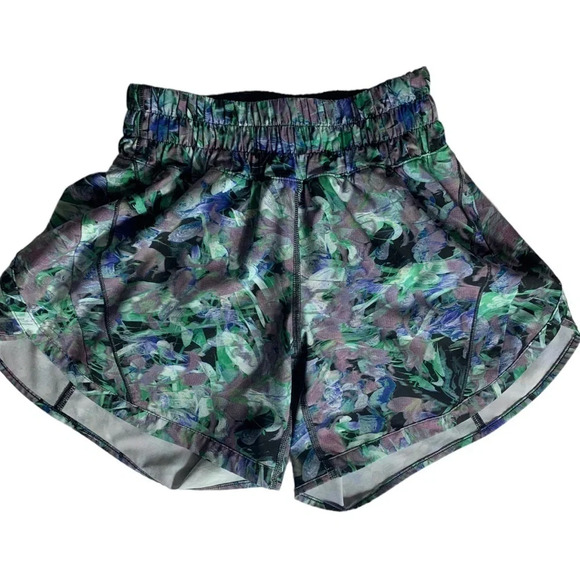 Lululemon Track That Mid-Rise  Short 5" Rapid Flourish Multi Side 2 Athletic - Picture 2 of 15